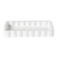 Badkamer plateau golf - wit - 3x18x10 cm Badkamer plateau golf - wit - 3x18x10 cm