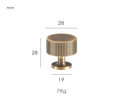 Nurlin Massief Messing Kastknoppen