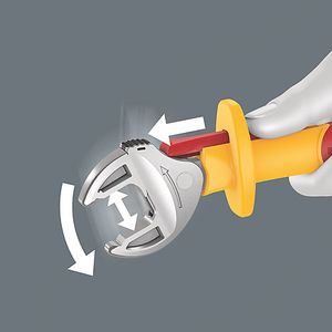 Wera 6004 Joker VDE S VDE geïsoleerde, zelfinstellende steeksleutel, 10-13 x 7/16-1/2" x 155 mm - 05020151001