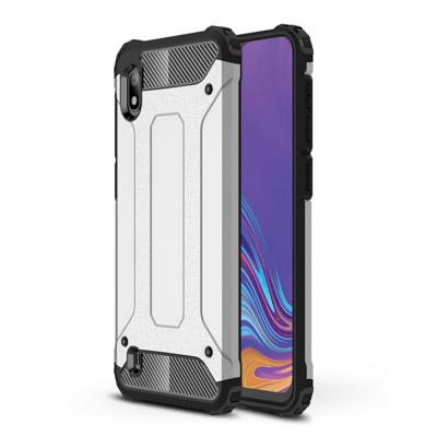 Magic Armor TPU + PC combinatie Case voor Galaxy A10 (zilver)