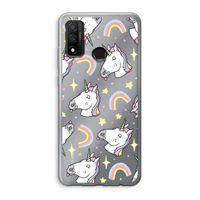 Rainbow Unicorn: Huawei P Smart (2020) Transparant Hoesje