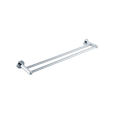 Fortifura Calvi Handdoekhouder - dubbel - rond - chroom SW639925