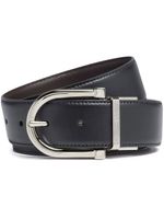 Zegna ceinture réversible en cuir - Noir