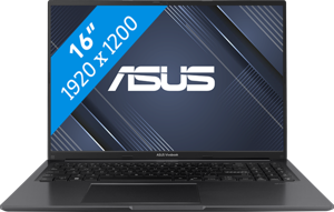 ASUS Vivobook 16 X1605ZA-MB926WS Intel® Core™ i7 i7-12700H Laptop 40,6 cm (16") WUXGA 16 GB DDR4-SDRAM 1 TB SSD Wi-Fi 6 (802.11ax) Windows 11 Home Zwart