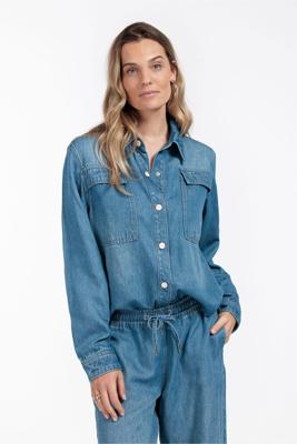 Studio Anneloes Sterre Denim Blouse 12498 Blouse 6200 Denim Blue