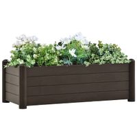 VidaXL Plantenbak verhoogd 100x43x35 cm pp mokka