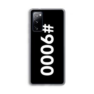 #9000: Samsung Galaxy S20 FE / S20 FE 5G Transparant Hoesje