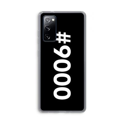 #9000: Samsung Galaxy S20 FE / S20 FE 5G Transparant Hoesje