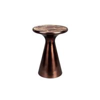 Dutchbone Mount Bijzettafel Rond 32,5x32,5 cm Marmer Bruin