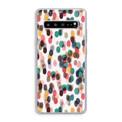 Tropical Dots: Samsung Galaxy S10 5G Transparant Hoesje
