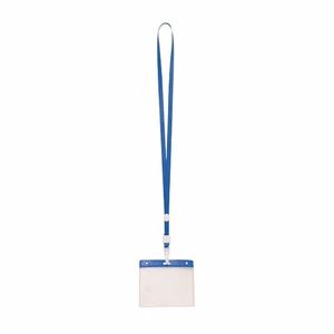 Multipack van 10x Badgehouder met blauw keycord