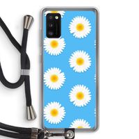Margrietjes: Samsung Galaxy A41 Transparant Hoesje met koord
