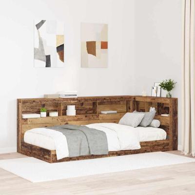 Opberghoofdbord met plank Oud hout 75 cm Bewerkt hout