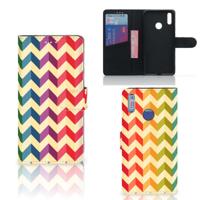 Huawei Y7 (2019) | Telefoon Hoesje | Zigzag Multi Color