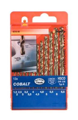 HSS spiraalborenset DIN 338, 1.0-10.0 mm, 10 delig - Kwb