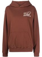 Sporty & Rich hoodie en coton à imprimé graphique - Marron