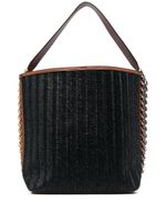 Stella McCartney sac cabas en raphia tressé - Noir - thumbnail