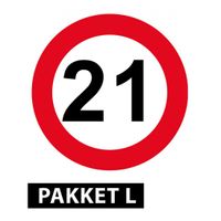 21 jaar versiering pakket groot - thumbnail