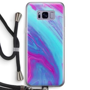 Zweverige regenboog: Samsung Galaxy S8 Transparant Hoesje met koord