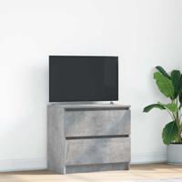 Tv-meubel 60x35x54 cm bewerkt hout betongrijs