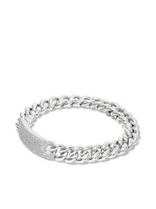 SHAY bracelet ID en or blanc 18ct orné de diamants - Argent