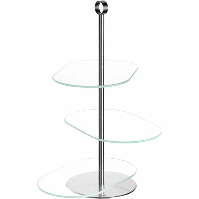 Leonardo Cucina Etagere CENA zilver asymmetrisch 3-delig