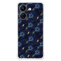 Doorzichtige Silicone Hoesje voor Xiaomi Redmi 13C 4G Voetbal