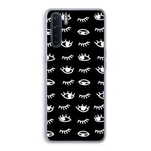 Eye pattern #3: Oppo A91 Transparant Hoesje