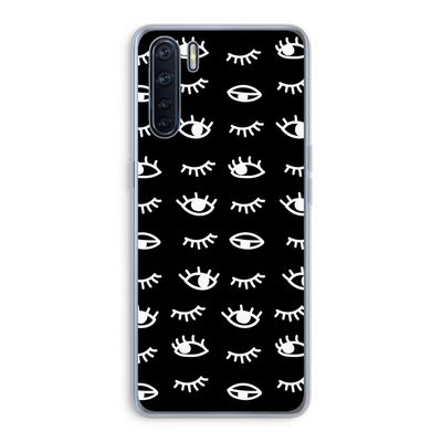 Eye pattern #3: Oppo A91 Transparant Hoesje