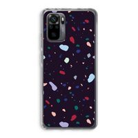 Dark Rounded Terrazzo: Xiaomi Redmi Note 10 Pro Transparant Hoesje