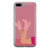Pink boots: iPhone 8 Plus Transparant Hoesje Pink boots: iPhone 8 Plus Transparant Hoesje