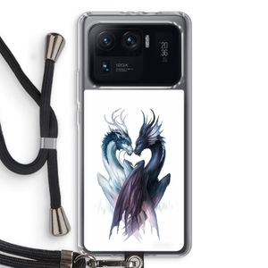 Yin Yang Dragons: Xiaomi Mi 11 Ultra Transparant Hoesje met koord