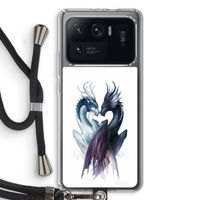 Yin Yang Dragons: Xiaomi Mi 11 Ultra Transparant Hoesje met koord