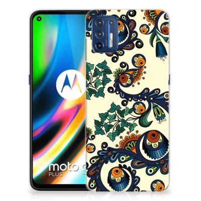 Siliconen Hoesje Motorola Moto G9 Plus Barok Flower