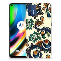 Siliconen Hoesje Motorola Moto G9 Plus Barok Flower