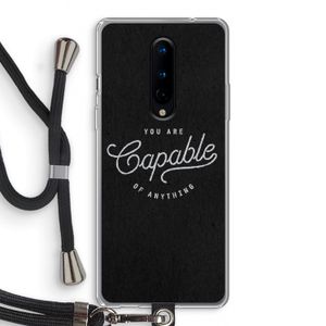 Capable: OnePlus 8 Transparant Hoesje met koord