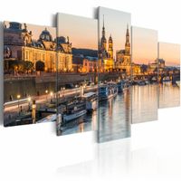 Schilderij - Dresden, Duitsland , bruin , 5 luik - thumbnail