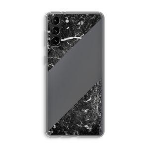 Zwart marmer: Samsung Galaxy S21 Plus Transparant Hoesje