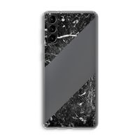 Zwart marmer: Samsung Galaxy S21 Plus Transparant Hoesje