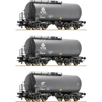 Roco 6600162 H0 3-delige set ketelwagens van de VTG/DB