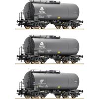 Roco 6600162 H0 3-delige set ketelwagens van de VTG/DB