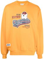 CHOCOOLATE sweat en coton à logo imprimé - Jaune