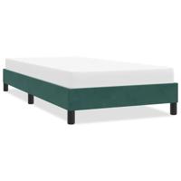 Bedframe zonder matras 90x220 cm fluweel donkergroen