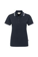 Hakro 205 Women's polo shirt Twin-Stripe - Blue/White - L