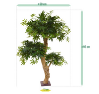 DesignPlants: Acer Bonsai Kunstboom 95cm - Groen