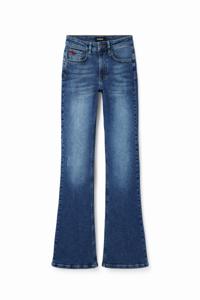 Flared push-up jeans - BLUE - 34