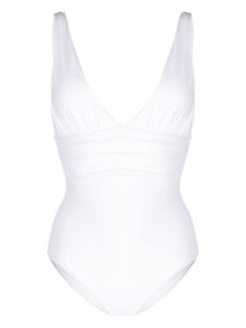 Melissa Odabash maillot de bain Panarea à col v - Blanc