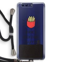 Fries before guys: Honor 9 Transparant Hoesje met koord