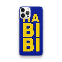Habibi Blue: iPhone 12 Pro Transparant Hoesje