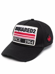 DSQUARED2 casquette à patch logo - Noir